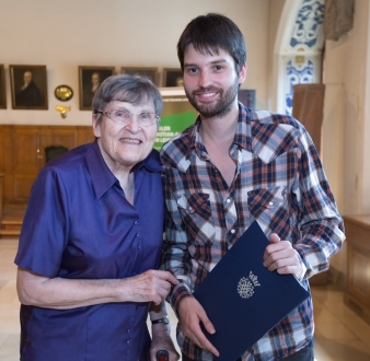 Christa Bach during the Prize Giving ceremony in 2014